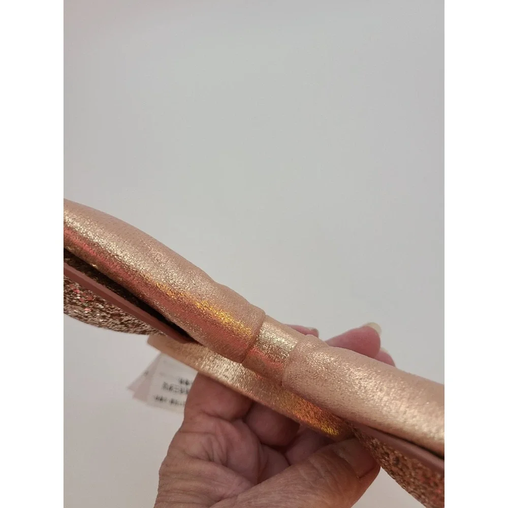 Disney Parks Minnie Mouse Rose Gold Sequined Ear Headband.